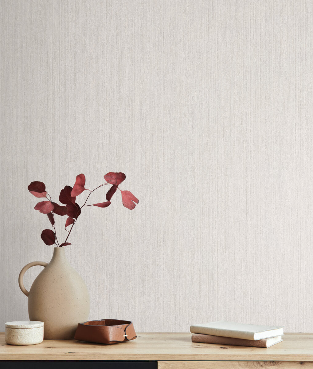 York Natural Digest Smooth as Silk Wallpaper - White