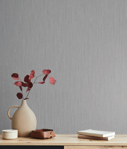 York Natural Digest Smooth as Silk Wallpaper - Cool Grey