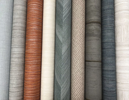 York Natural Digest Grass Roots Wallpaper - Red Orange