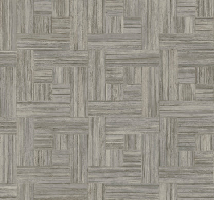 York Natural Digest Tesselle Wallpaper - Warm Gray