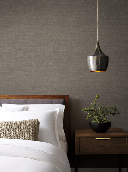 York Natural Digest On Deck Wallpaper - Dark Grey