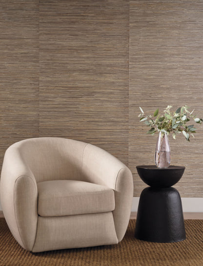 Candice Olson Natural Discovery Bamboo Hemp Blend Wallpaper - Taupe