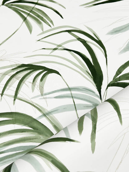 Candice Olson Natural Discovery Inky Palms Wallpaper - Green