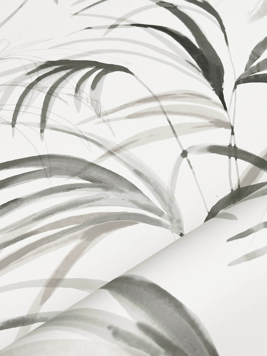 Candice Olson Natural Discovery Inky Palms Wallpaper - Black