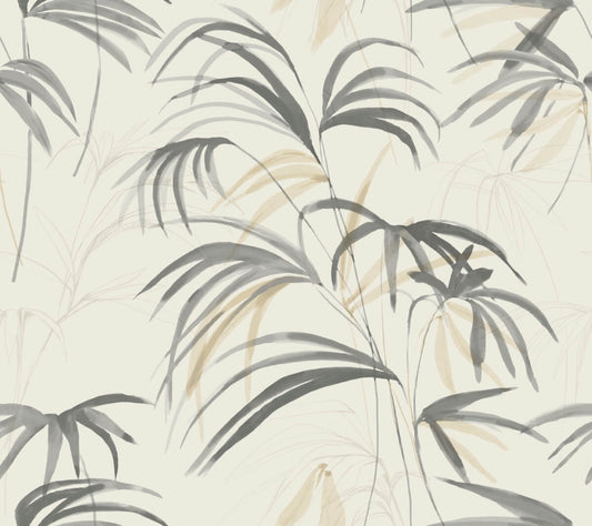 Candice Olson Natural Discovery Inky Palms Wallpaper - Warm Neutral