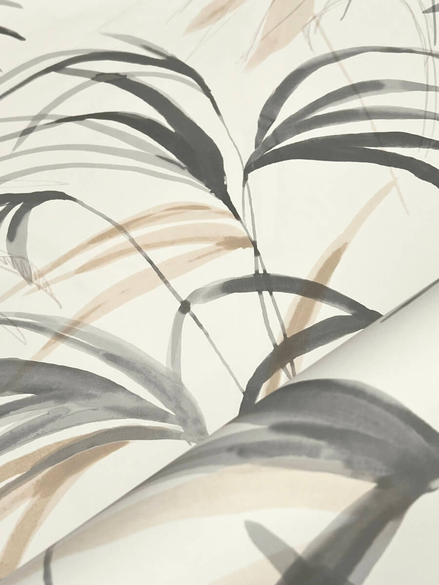 Candice Olson Natural Discovery Inky Palms Wallpaper - Warm Neutral
