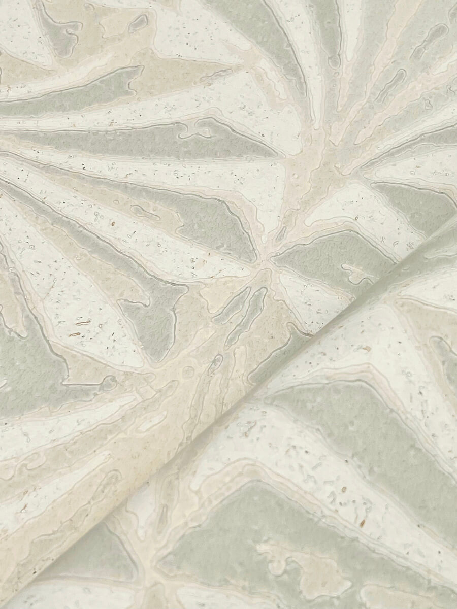 Candice Olson Natural Discovery Sculpted Fans Wallpaper - Taupe