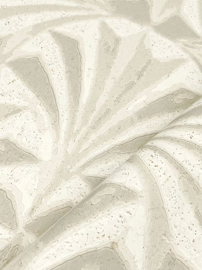 Candice Olson Natural Discovery Sculpted Fans Wallpaper - Ivory