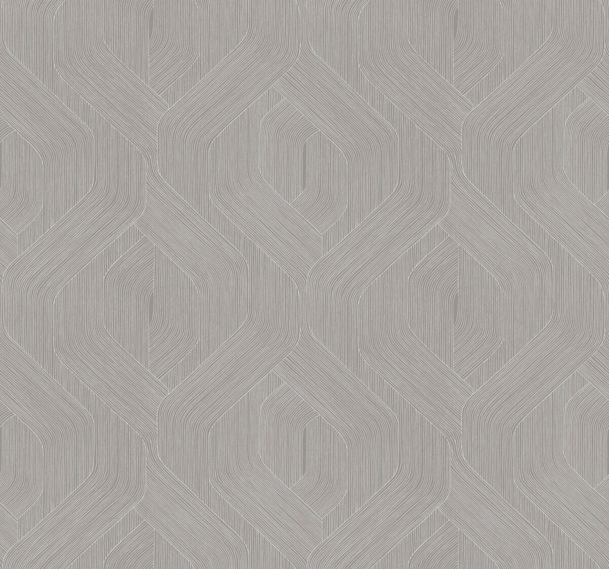 Candice Olson Natural Discovery Fine Line Geometric Wallpaper - Grey