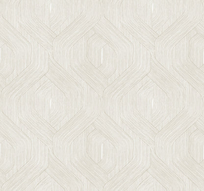 Candice Olson Natural Discovery Fine Line Geometric Wallpaper - Taupe