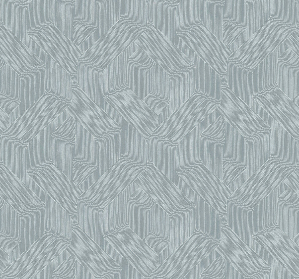 Candice Olson Natural Discovery Fine Line Geometric Wallpaper - Blue