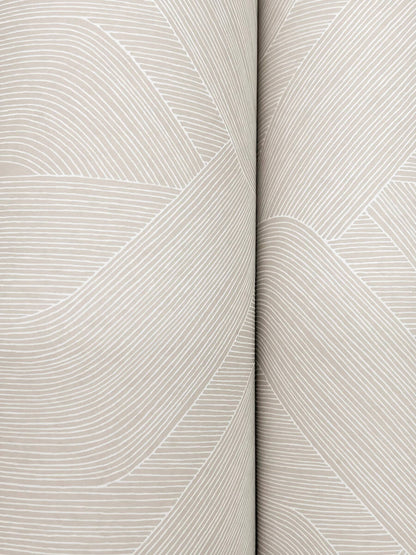 Candice Olson Natural Discovery Fine Line Geometric Wallpaper - Taupe