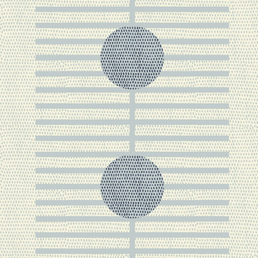 Mitchell Black Nomalanga Wallpaper - Blue Alabaster