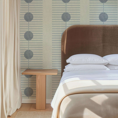 Mitchell Black Nomalanga Wallpaper - Blue Alabaster