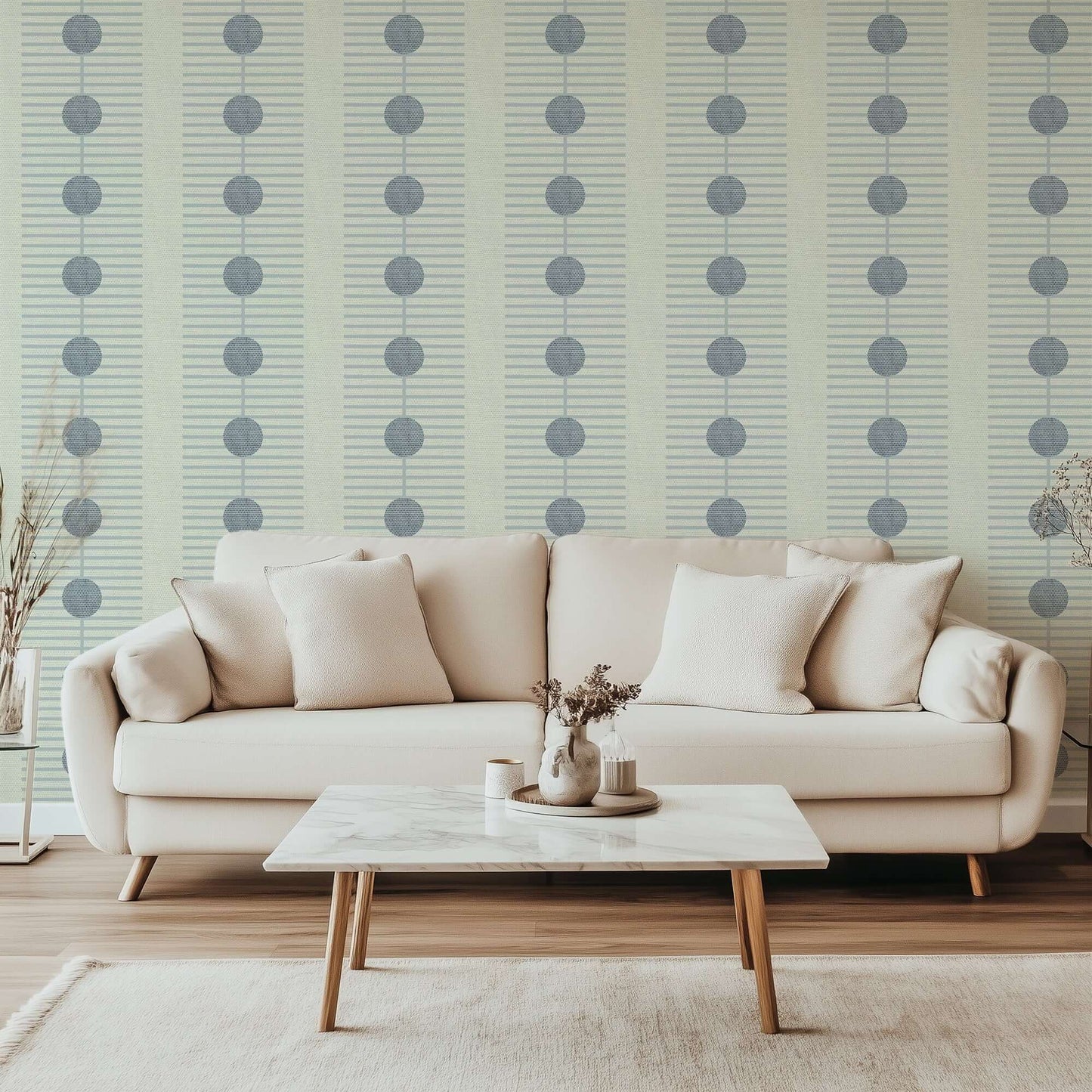 Mitchell Black Nomalanga Wallpaper - Blue Alabaster