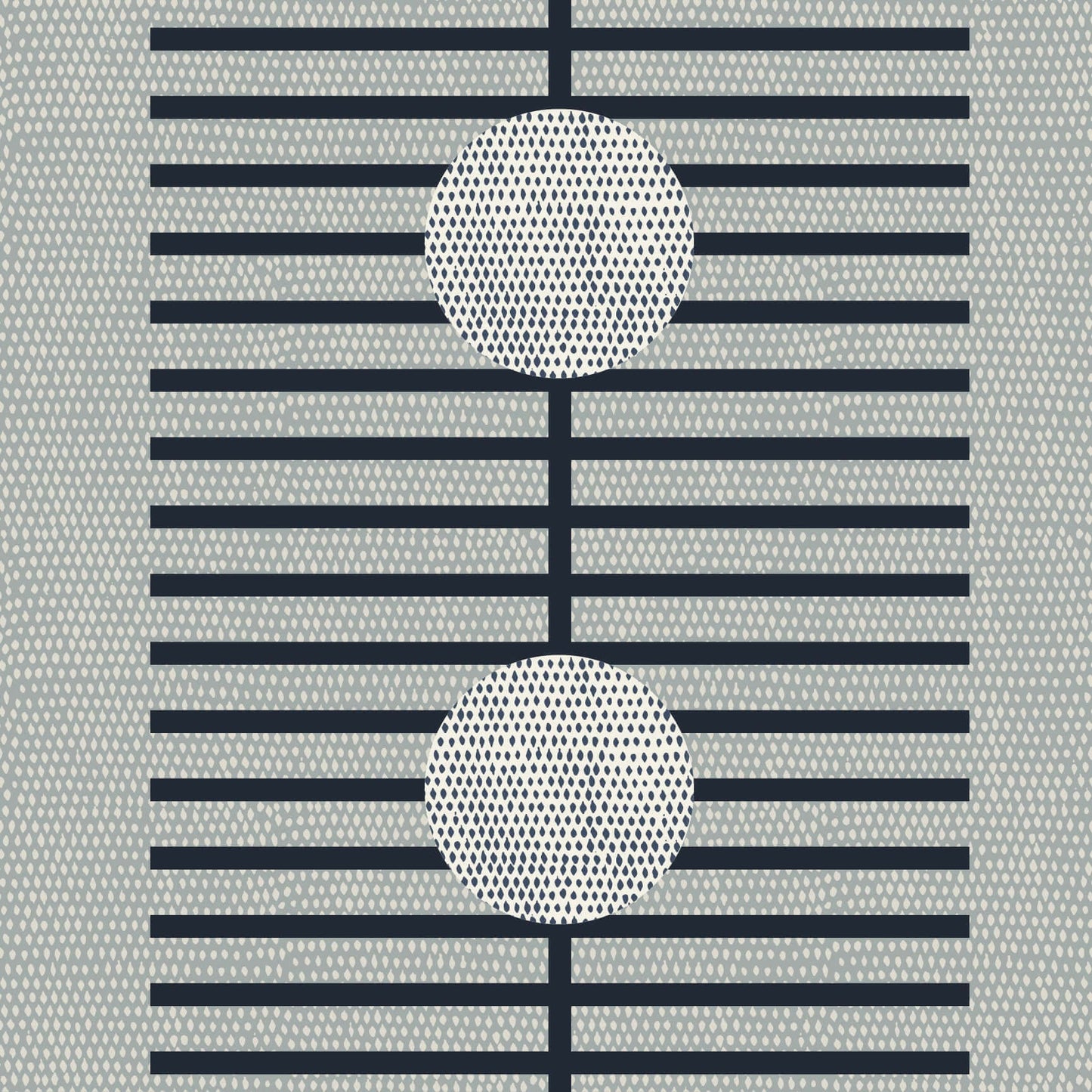 Mitchell Black Nomalanga Wallpaper Sample - Cool Gray