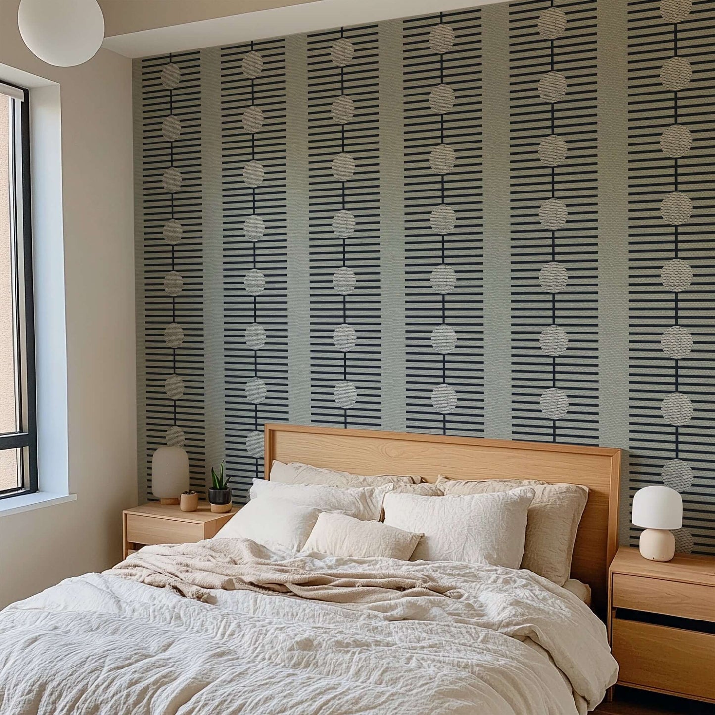 Mitchell Black Nomalanga Wallpaper - Cool Gray