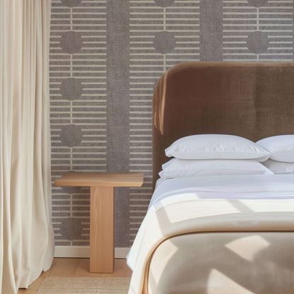 Mitchell Black Nomalanga Wallpaper - Faded Silk