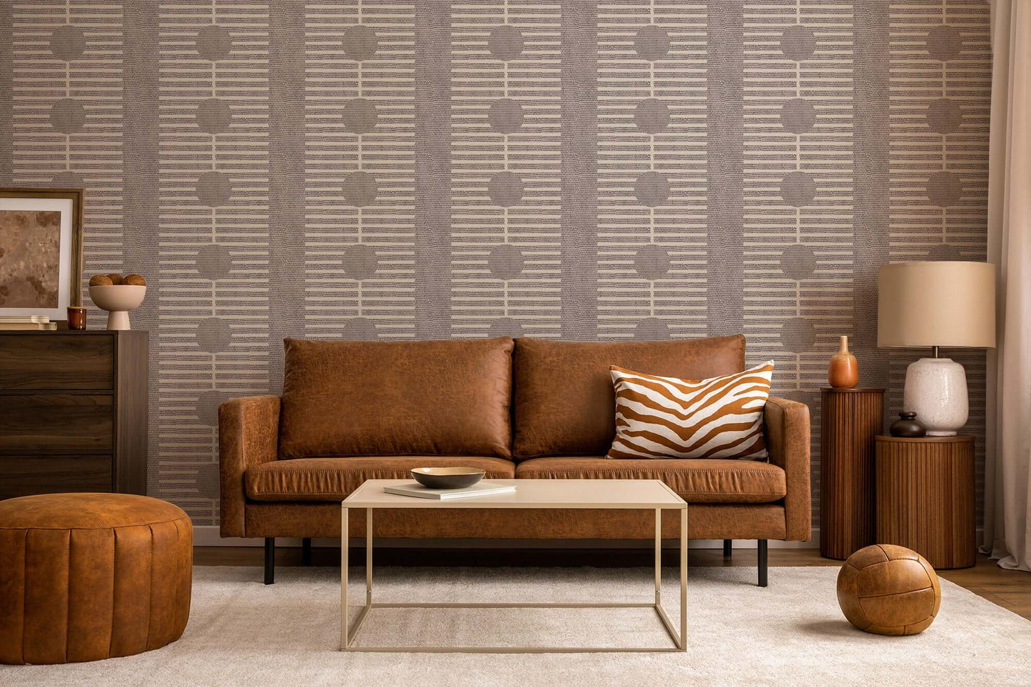 Mitchell Black Nomalanga Wallpaper - Faded Silk