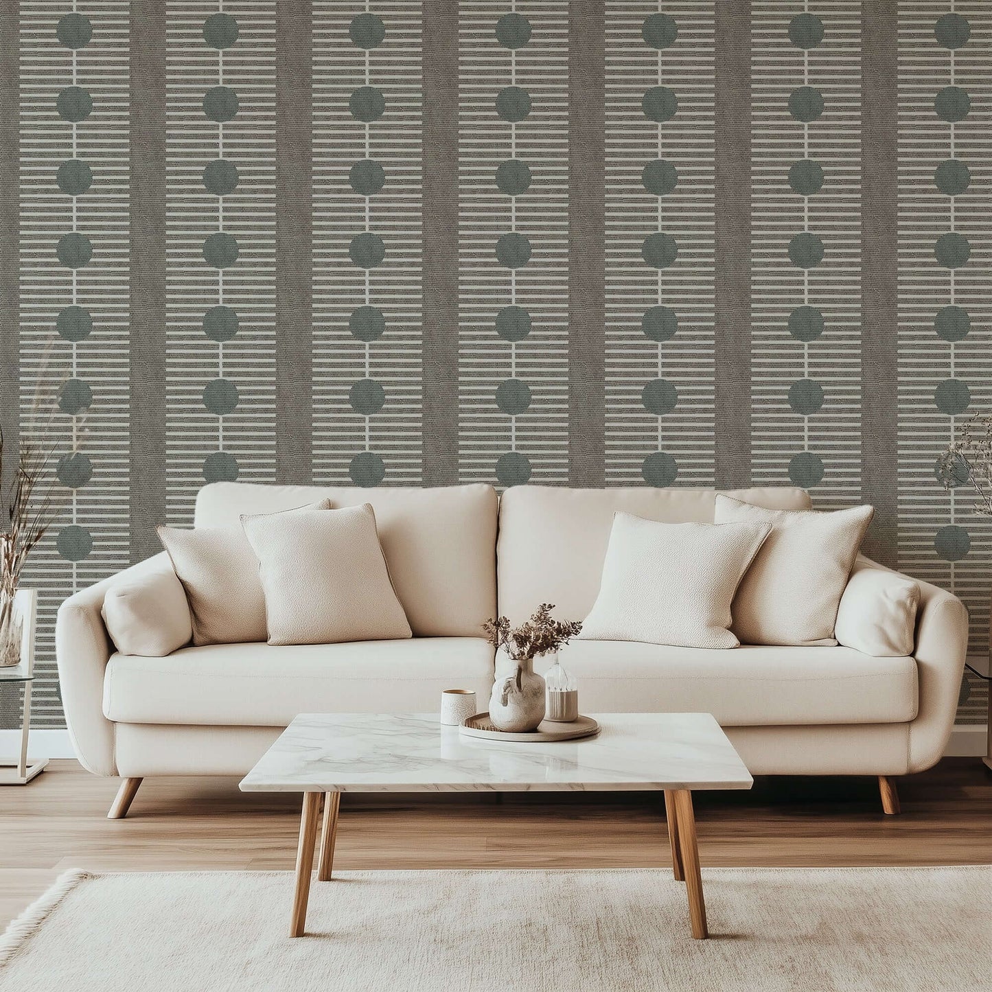Mitchell Black Nomalanga Wallpaper - Sage Taupe