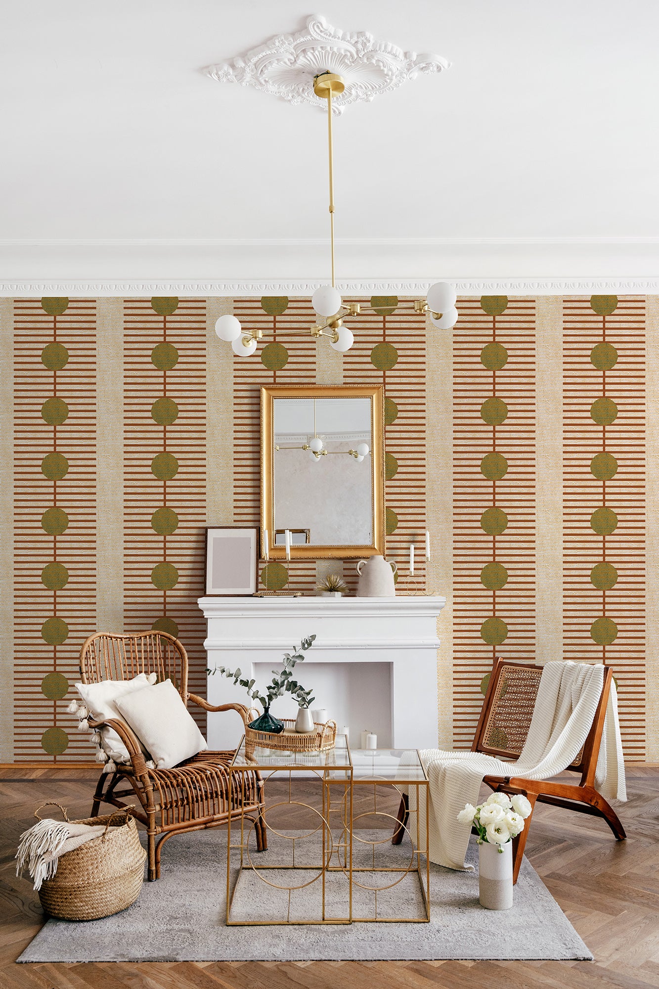 Mitchell Black Forbes Masters Nomalanga Wallpaper - Terracotta