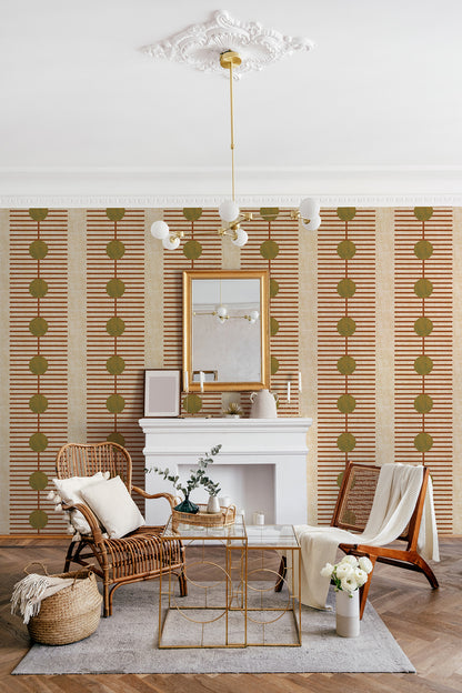 Mitchell Black Forbes Masters Nomalanga Wallpaper - Terracotta