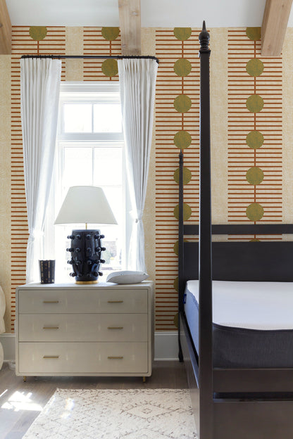 Mitchell Black Forbes Masters Nomalanga Wallpaper - Terracotta