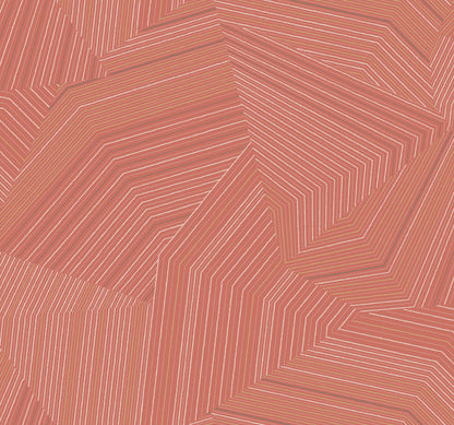 New Origins Dotted Maze Wallpaper - Desert Red