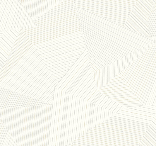 New Origins Dotted Maze Wallpaper - White