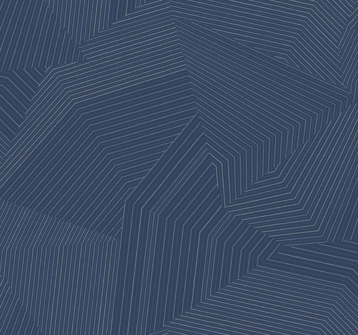 New Origins Dotted Maze Wallpaper - Navy