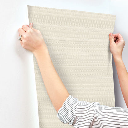 New Origins Tapestry Stitch Wallpaper - Beige