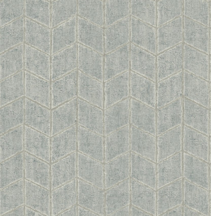 New Origins Flatiron Geometric Wallpaper - Grey Sky