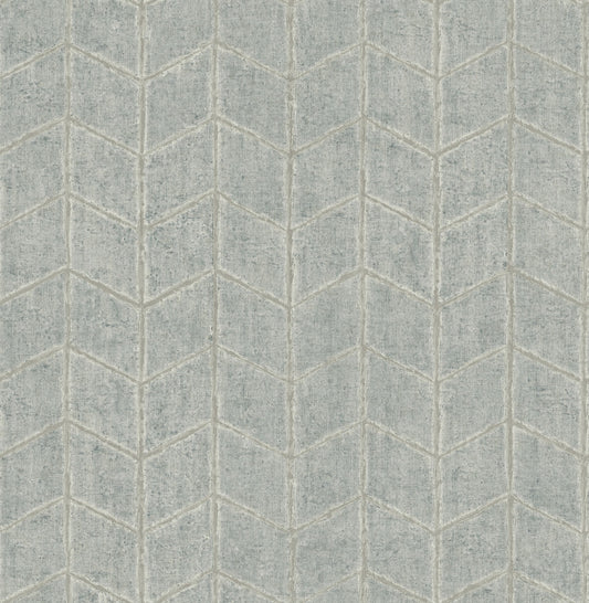 New Origins Flatiron Geometric Wallpaper - Grey Sky