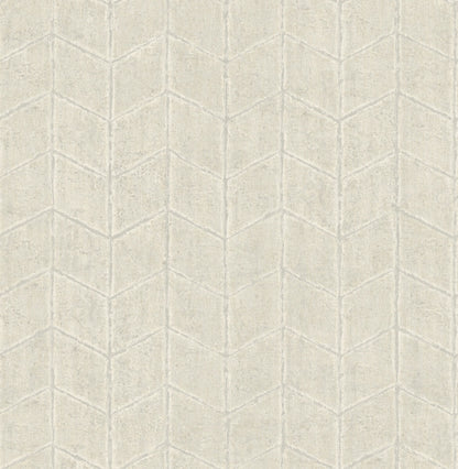 New Origins Flatiron Geometric Wallpaper - Pearl Grey