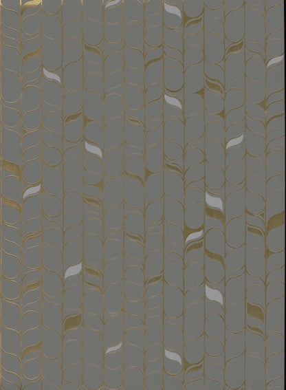 Candice Olson Modern Nature Second Edition Perfect Petals Wallpaper - Gray & Gold