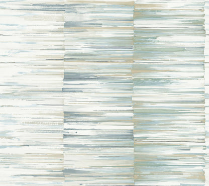 Candice Olson Modern Nature Second Edition Artists Palette Wallpaper - Cream & Blue