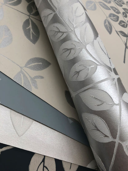 Candice Olson Modern Nature Second Edition Tender Wallpaper - Pearl & Gray