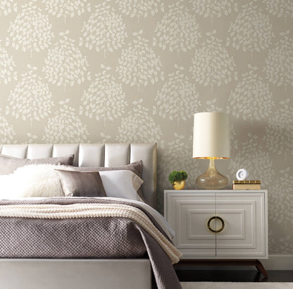 Candice Olson Modern Nature Second Edition Tender Wallpaper - Pearl & Taupe