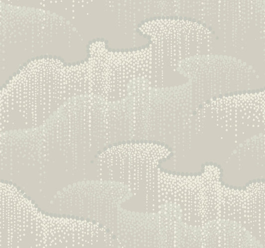 Candice Olson Modern Nature Second Edition Moonlight Pearls Wallpaper - Light Taupe