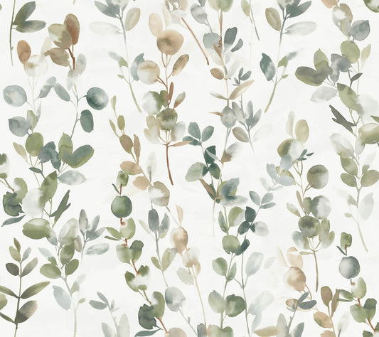 Candice Olson Modern Nature Second Edition Joyful Eucalyptus Wallpaper - Green