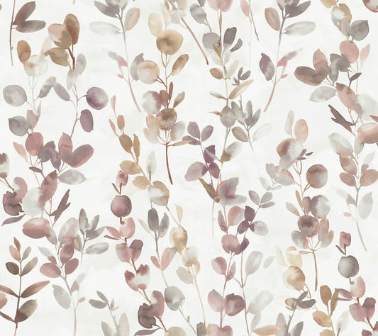 Candice Olson Modern Nature Second Edition Joyful Eucalyptus Wallpaper - Purple