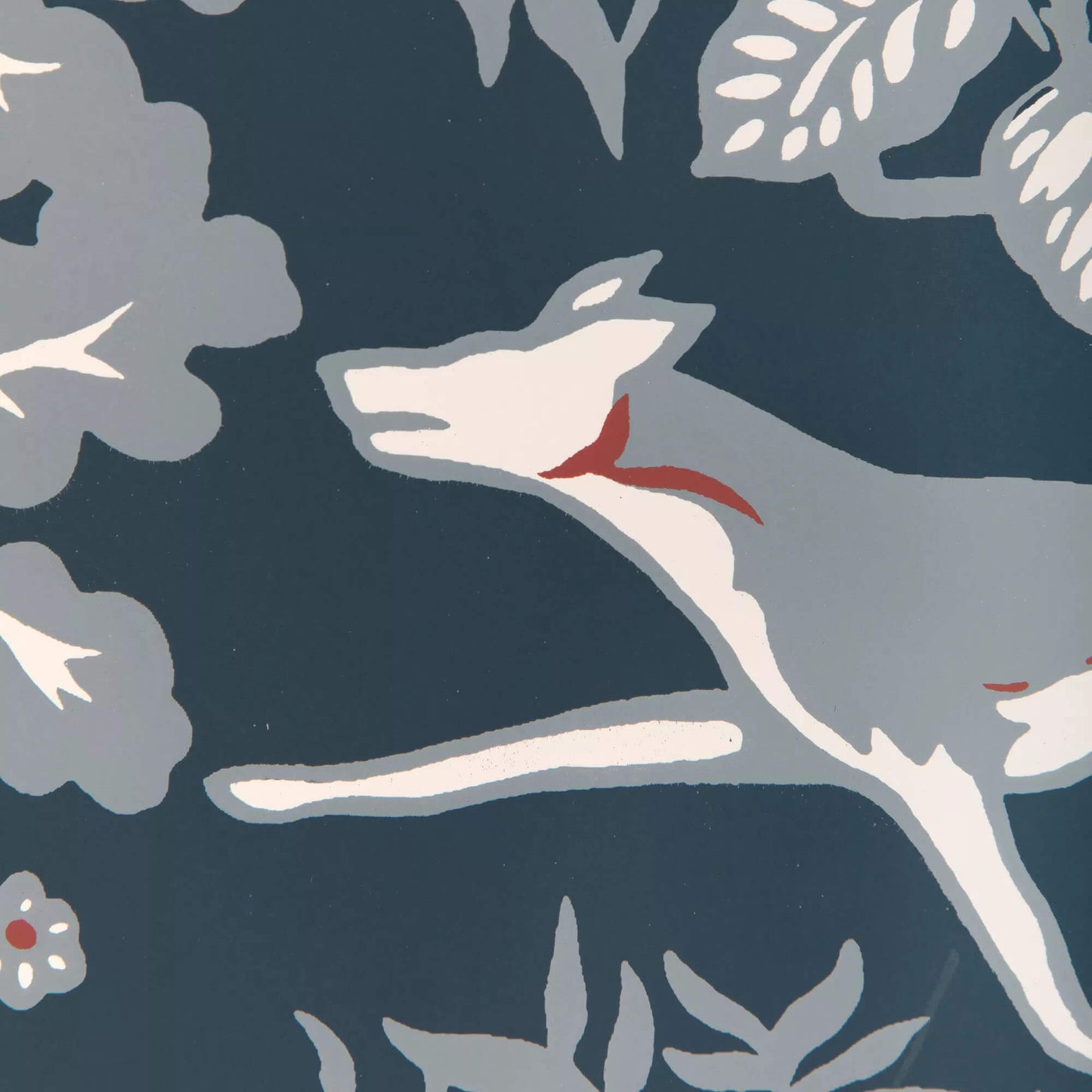 Lee Jofa 200 Wallcovering Mille Fleur Wallpaper - Denim