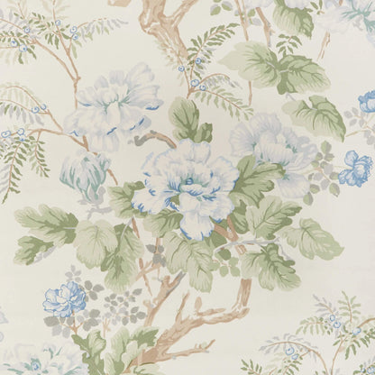 Lee Jofa 200 Wallcovering Chinese Peony Wallpaper - Blue