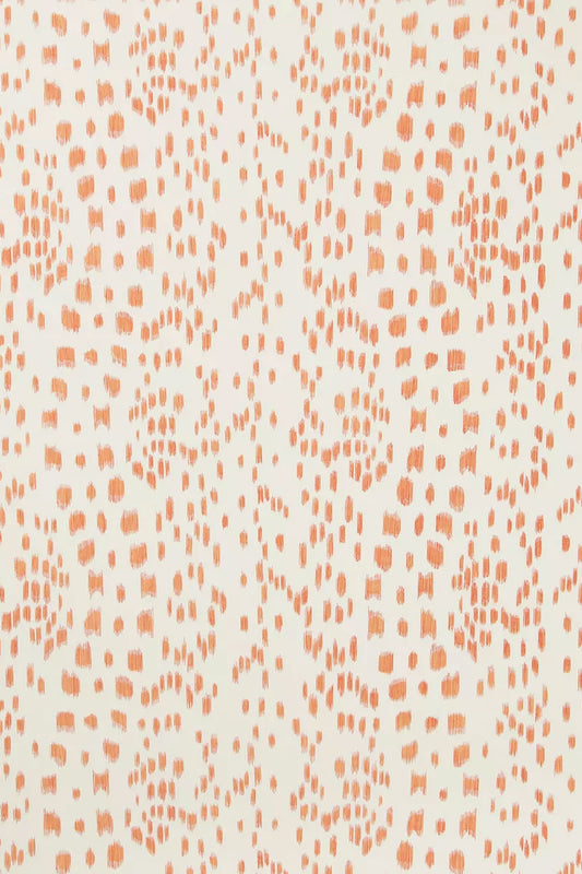 Brunschwig & Fils Les Touches Wallpaper - Tangerine