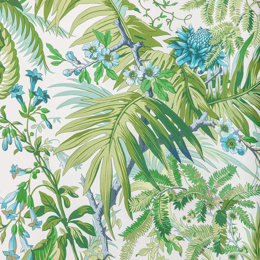 Brunschwig & Fils Majorelle Print Wallpaper - SAMPLE