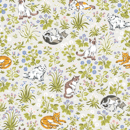 Must Love Cats Peel & Stick Wallpaper - Linen