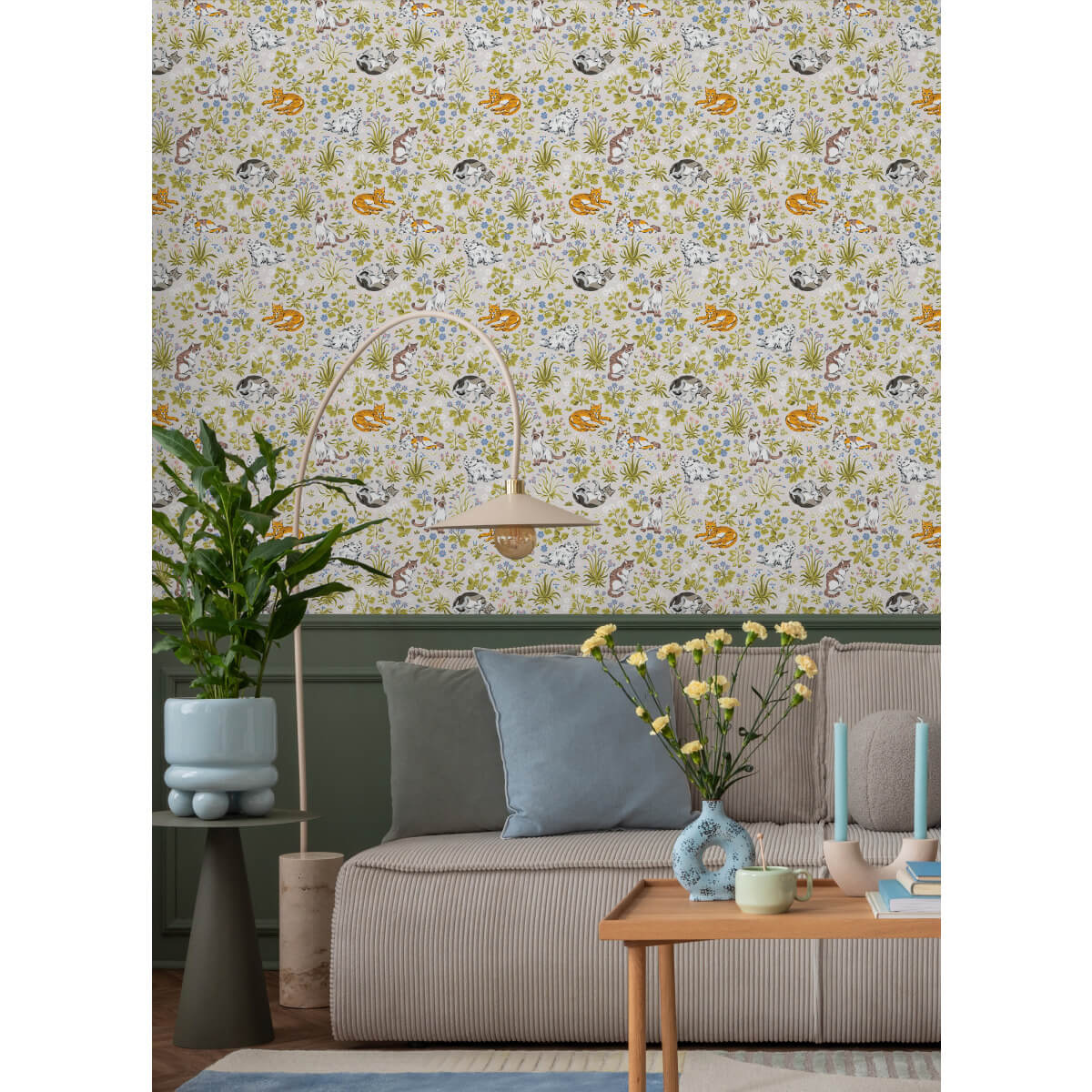 Must Love Cats Peel & Stick Wallpaper - Linen