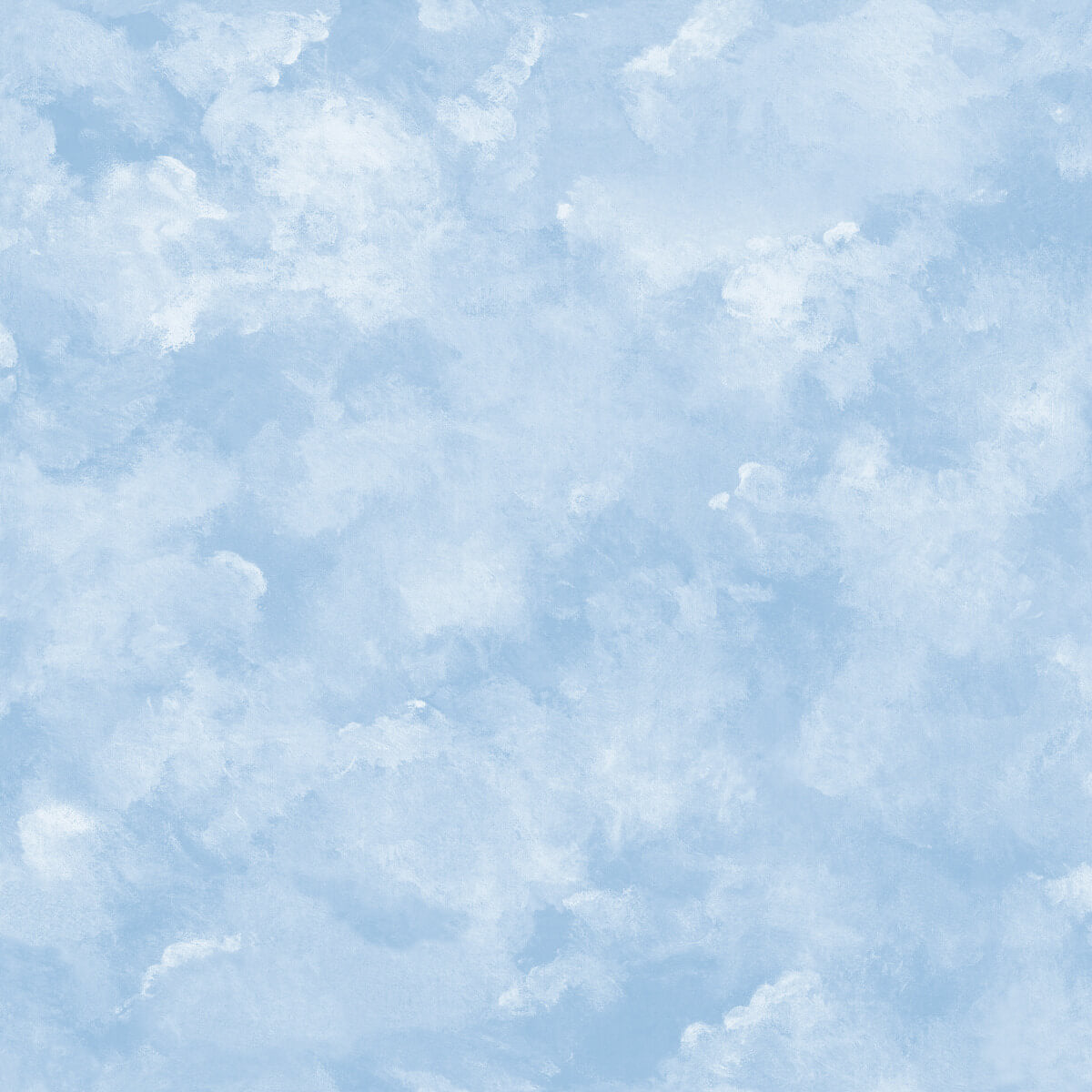 Atrium Clouds Peel & Stick Wallpaper - Blue