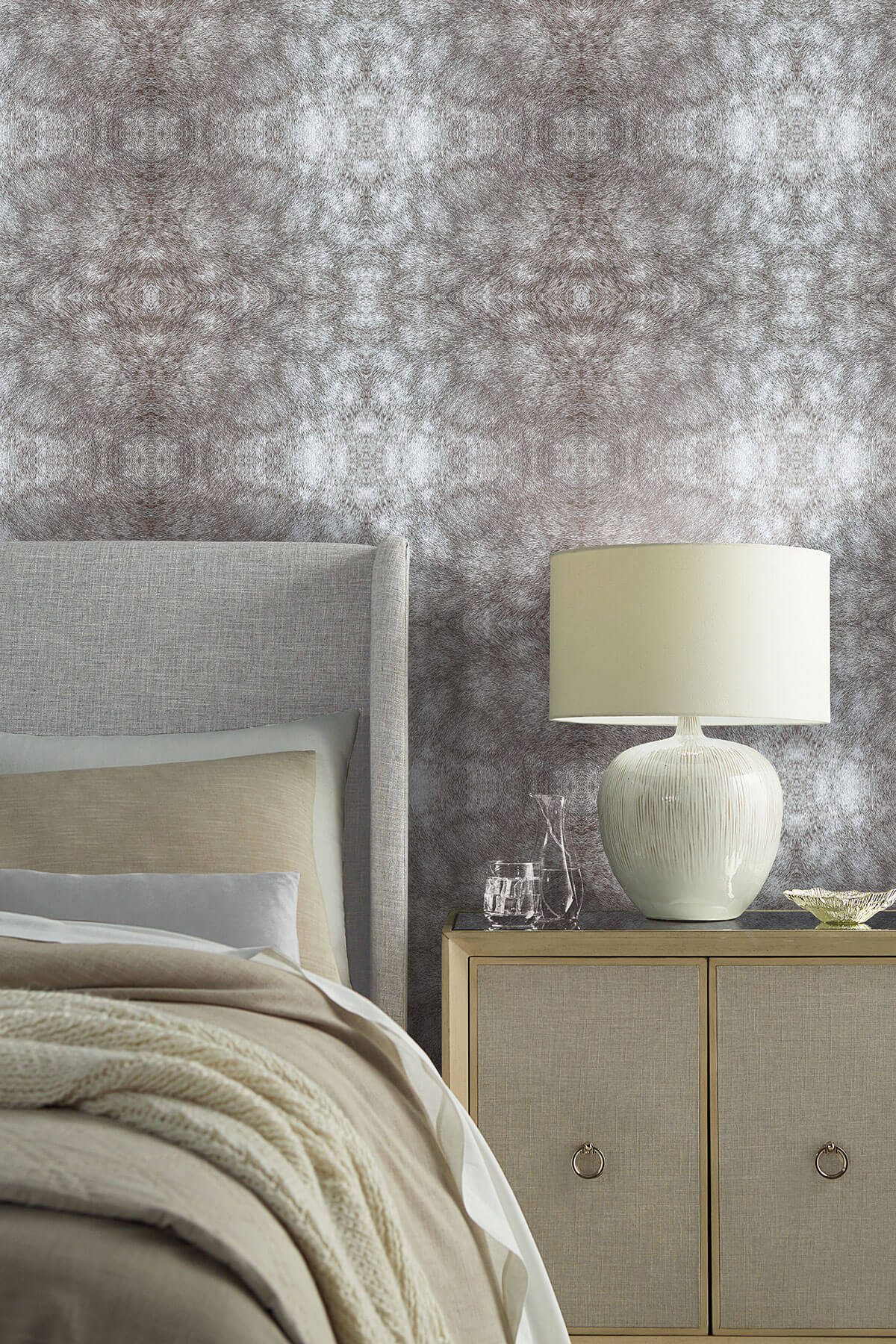 SAS Equestrian Home Rose Dapple Peel & Stick Wallpaper - Warm Grey