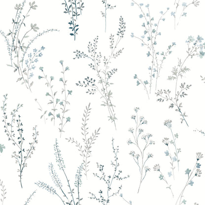 Watercolor Botanicals Peel and Stick Wallpaper Collection - SAMPLE